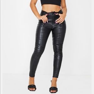 Black PLT Biker coated skinny Jeans 🖤